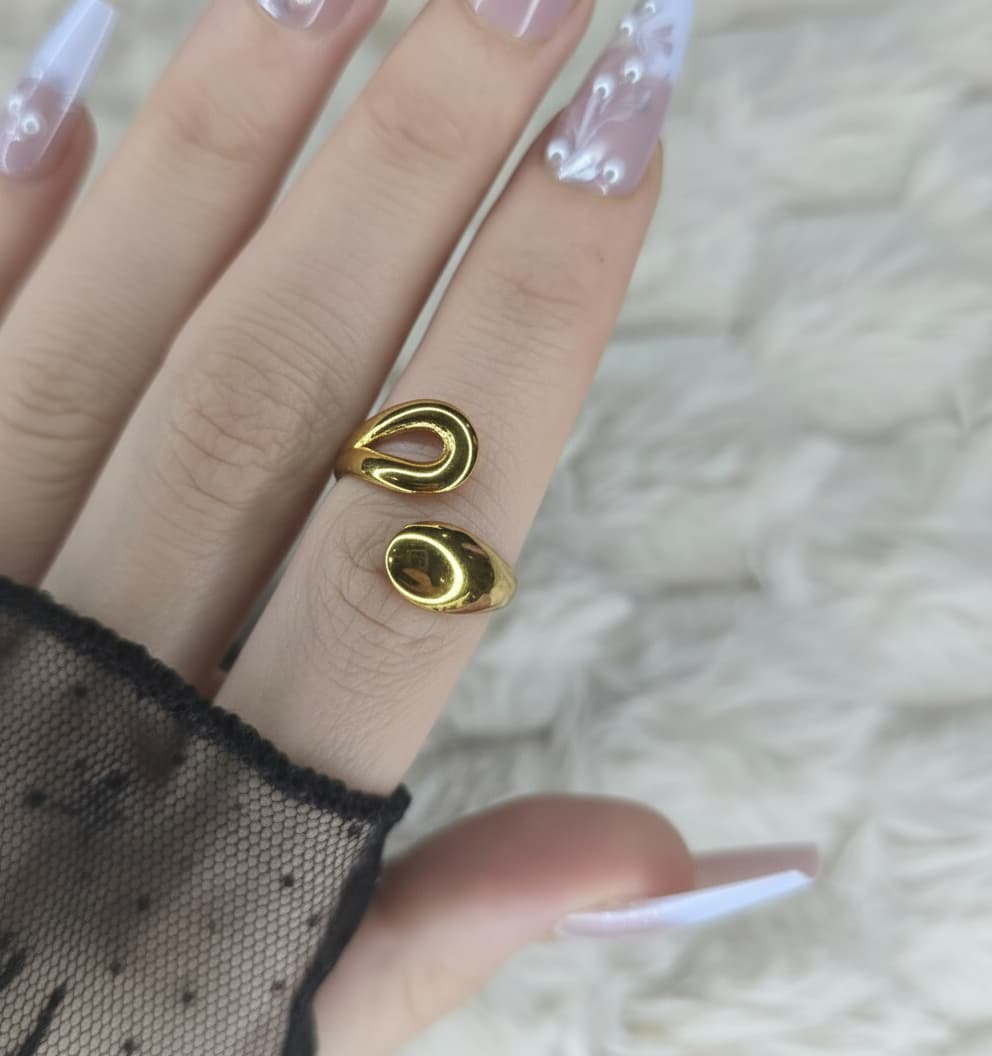 Modern Design– Stainless Steel Ring (Free Size).