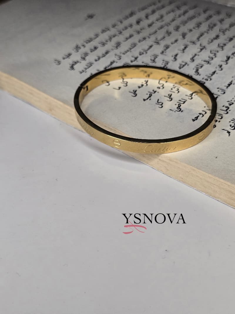 Cartier Love Inspired Bracelet – Gold Plated Stainless Steel