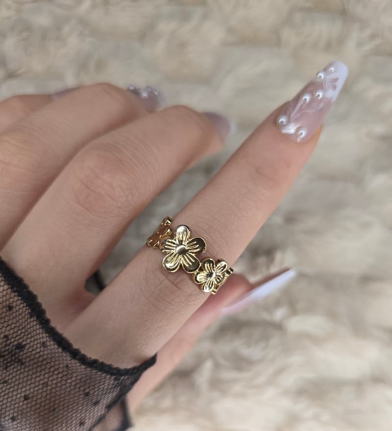 Modern Design– Stainless Steel Ring (Free Size).