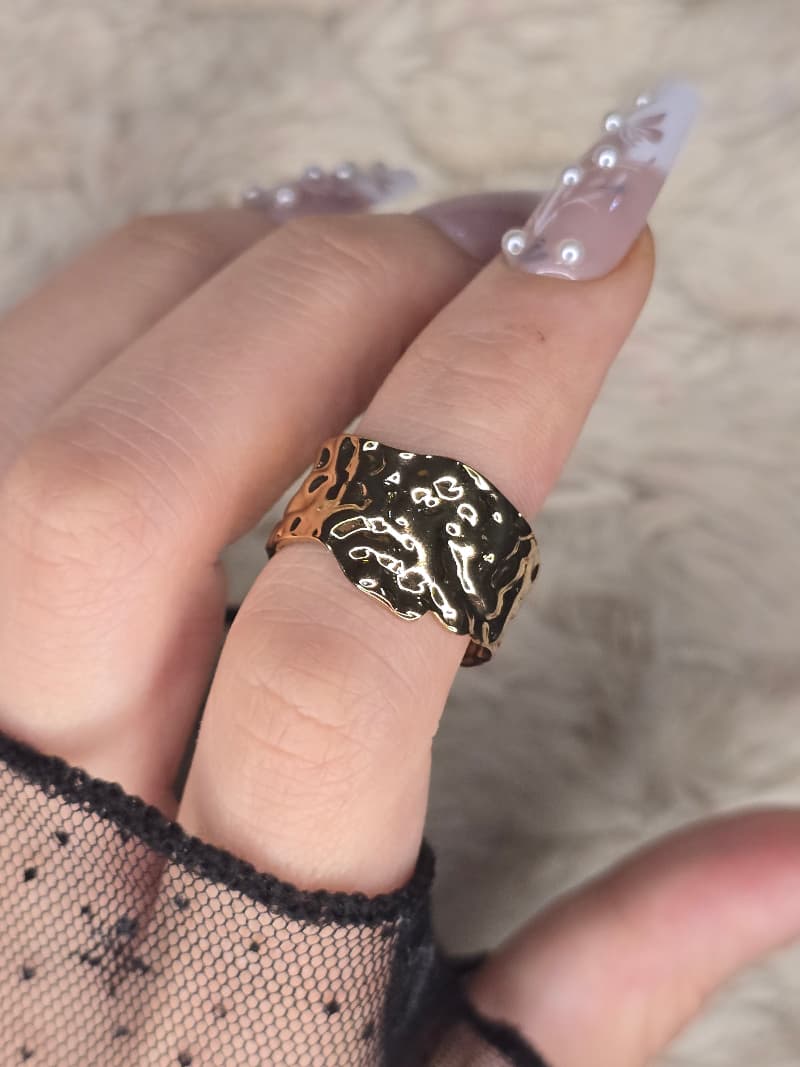 Modern Design– Stainless Steel Ring (Free Size).