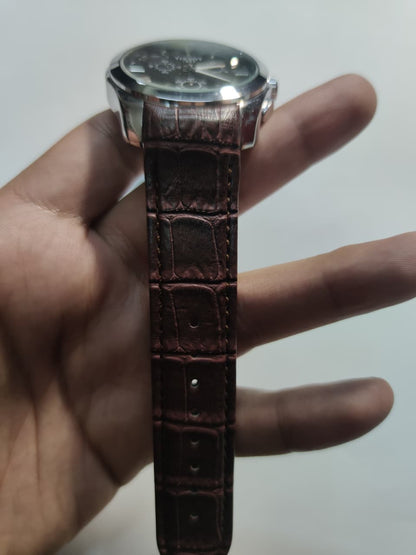 Brown Leather Black Dial