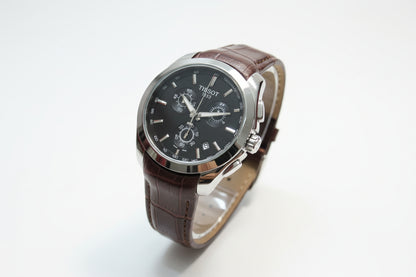 Brown Leather Black Dial