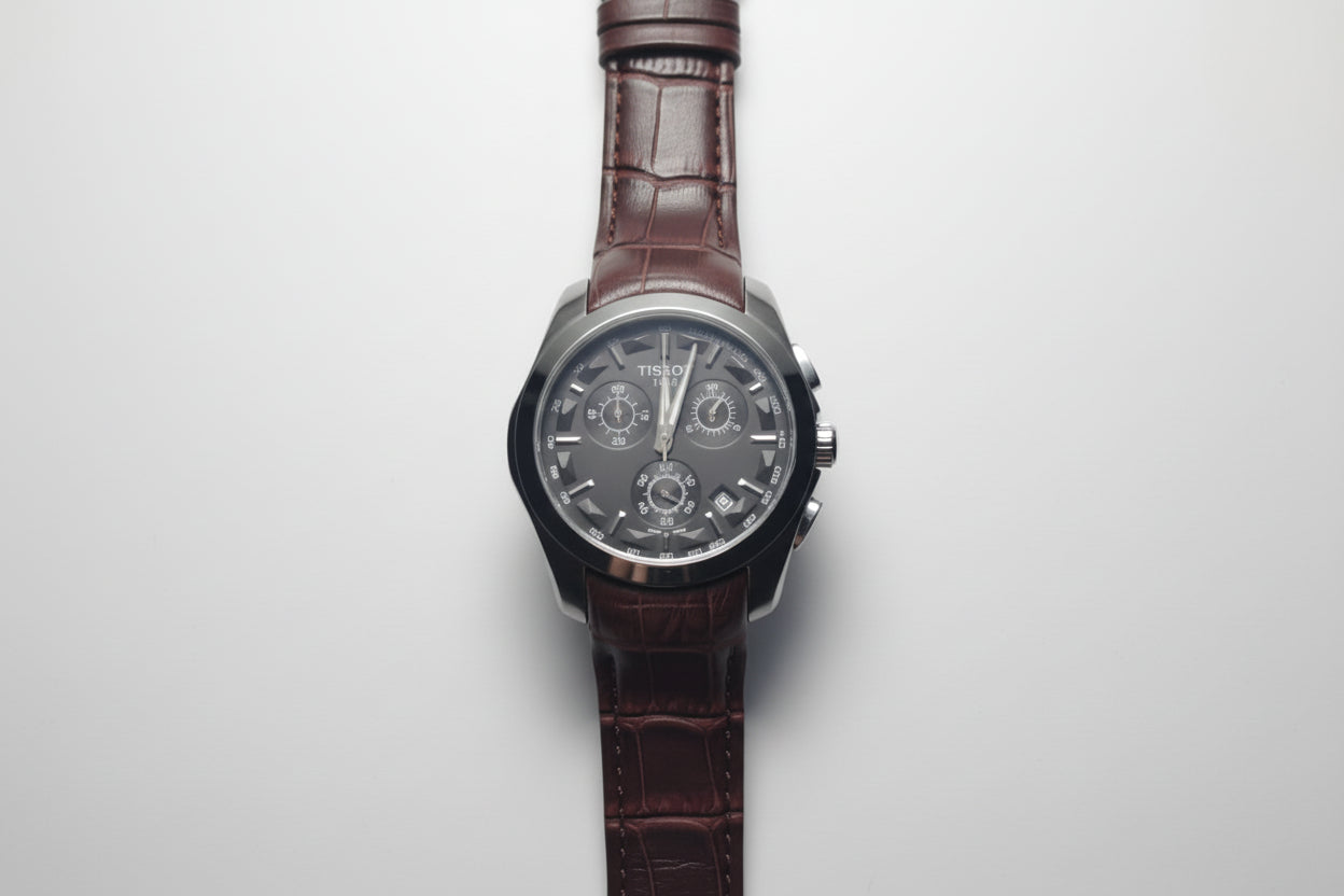 Brown Leather Black Dial