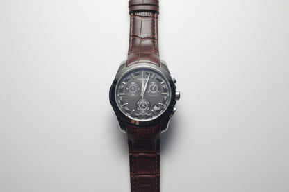 Brown Leather Black Dial