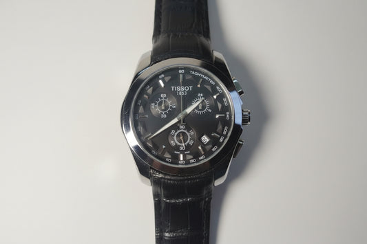 Black Leather Black Dial
