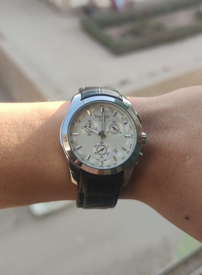 Black Leather Chrono