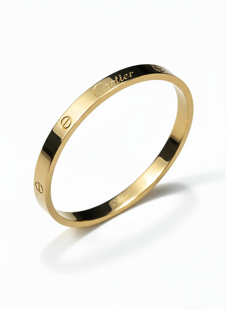 Cartier Love Inspired Bracelet – Gold Plated Stainless Steel
