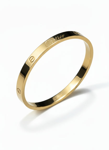 Cartier Love Inspired Bracelet – Gold Plated Stainless Steel