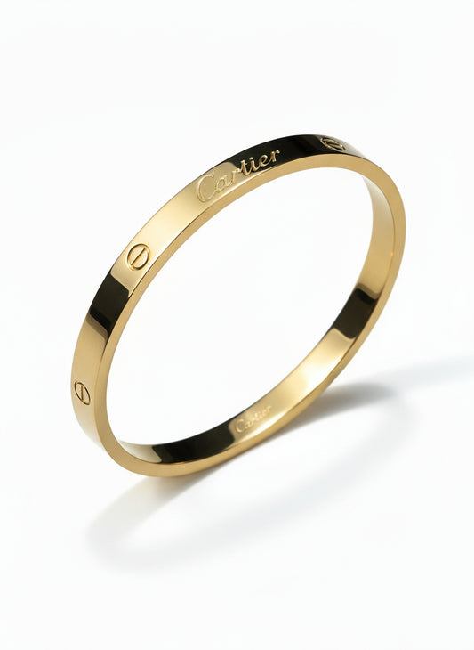 Cartier Love Inspired Bracelet – Gold Plated Stainless Steel