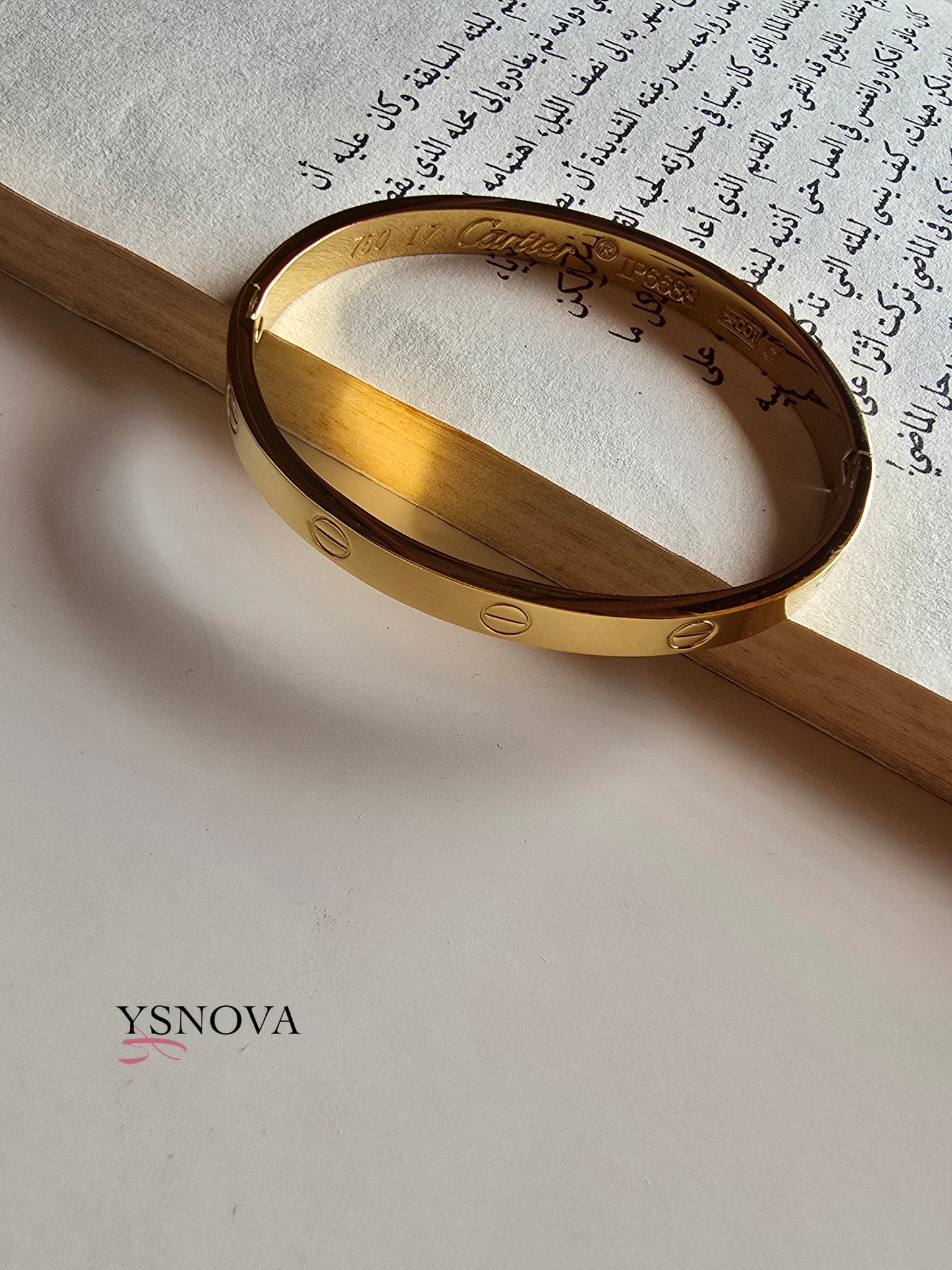 Cartier Love Inspired Classic Bangle – Gold Plated Stainless Steel