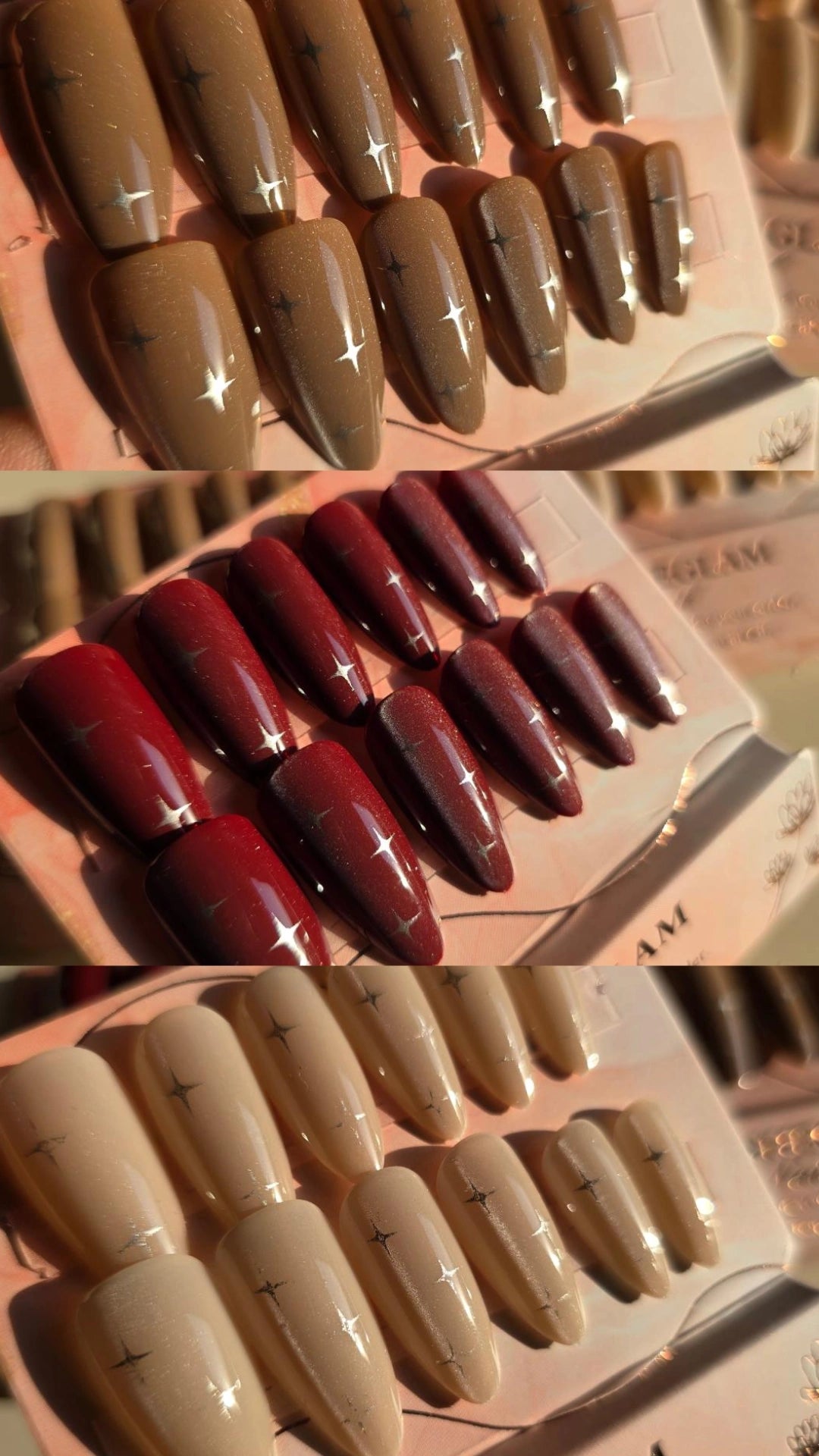 Nails with stars print