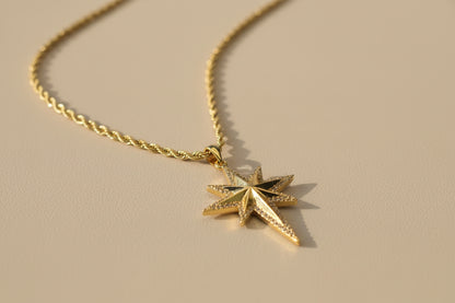North pole golden star