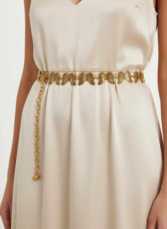 Butterfly Design Belt – Gold Plated Stainless Steel