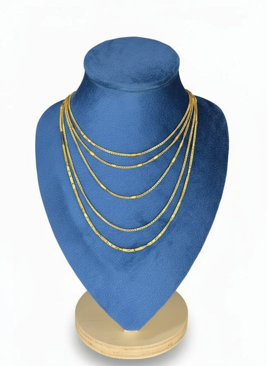Five Layer Necklace – Gold Plated Stainless Steel