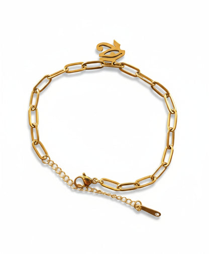 Gold Plated Stainless Steel Eye of Horus Bracelet