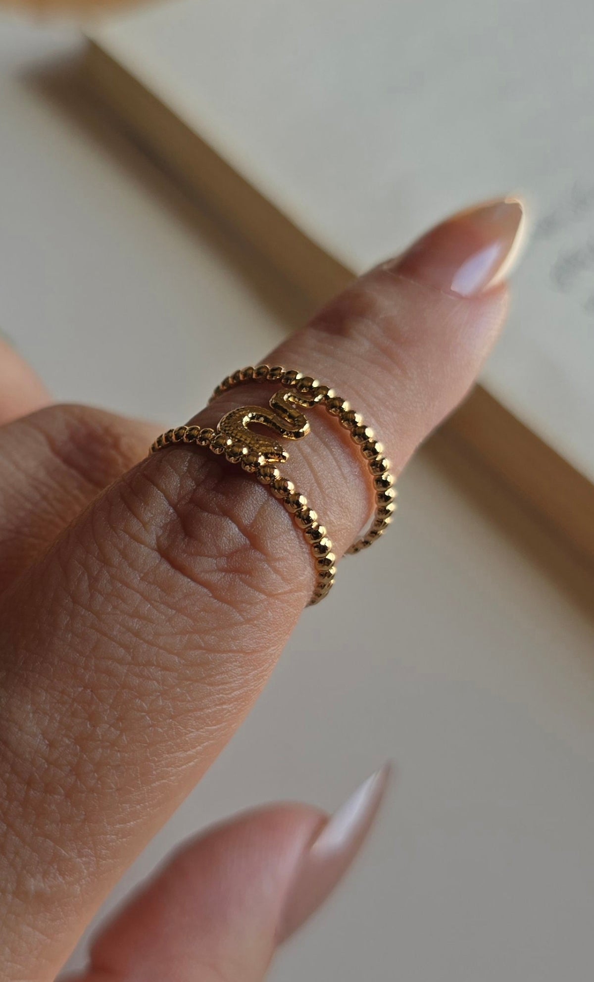 6 Modern Designs – Gold Plated Stainless Steel Rings Set (Free Size)