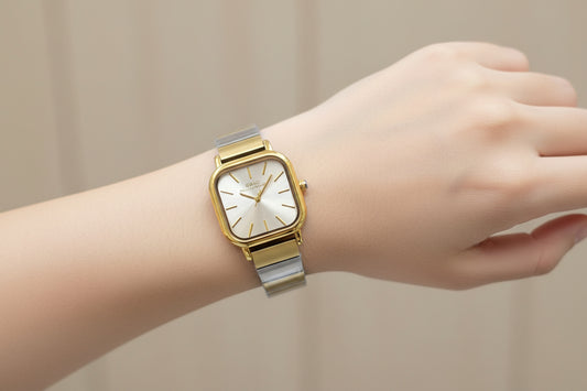 IB'SO mix gold X silver with white dial