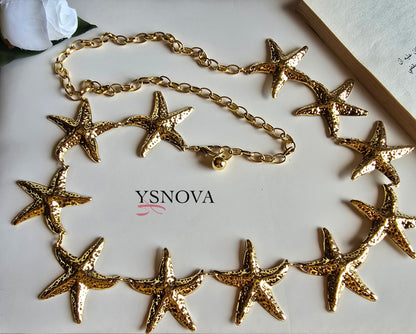 Starfish Design Belt – Gold Plated Stainless Steel