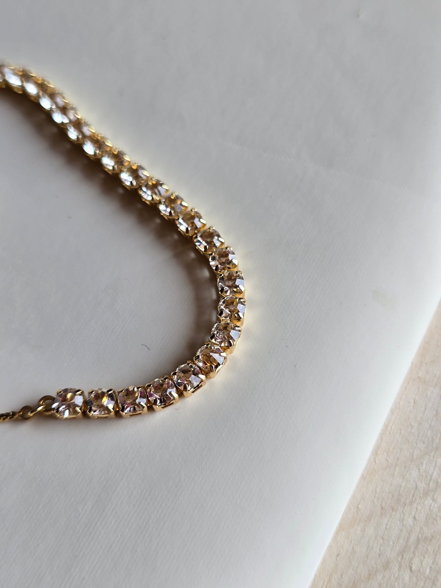 Gold or Silver Plated Stainless Steel Women’s Classic Tennis Bracelet with Zircon Stones