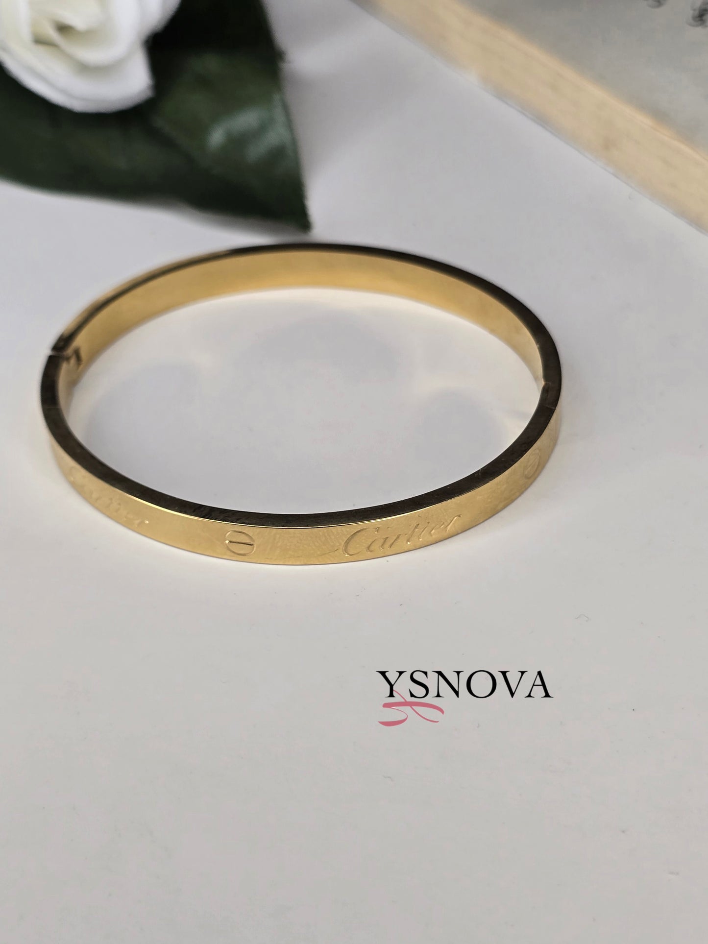 Cartier Love Inspired Bracelet – Gold Plated Stainless Steel