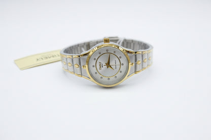 Timely watch gold X silver with silver dial