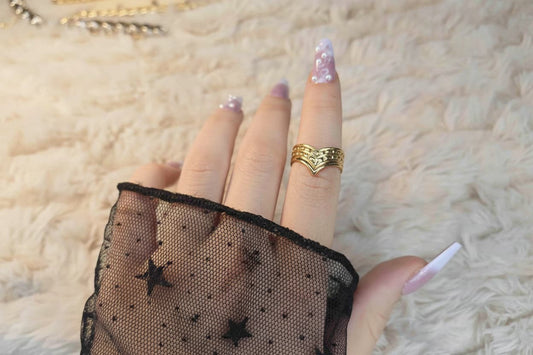 Modern Design– Stainless Steel Ring (Free Size).