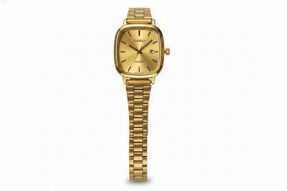 Gold watch with gold Dial Frame .
