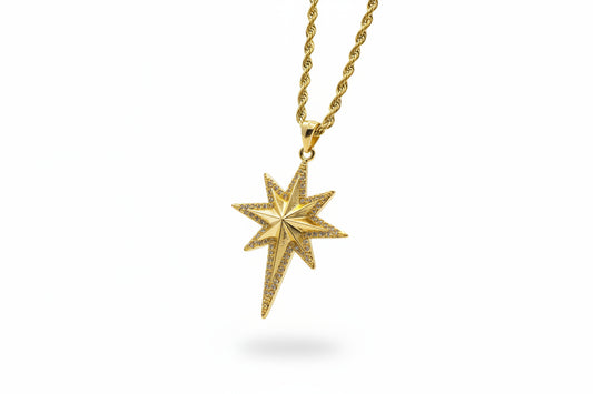 North pole golden star