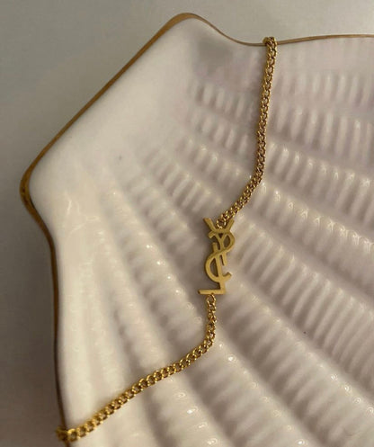 YSL-Inspired Stainless Steel  Necklace – Minimal & Chic Women’s Jewelry
