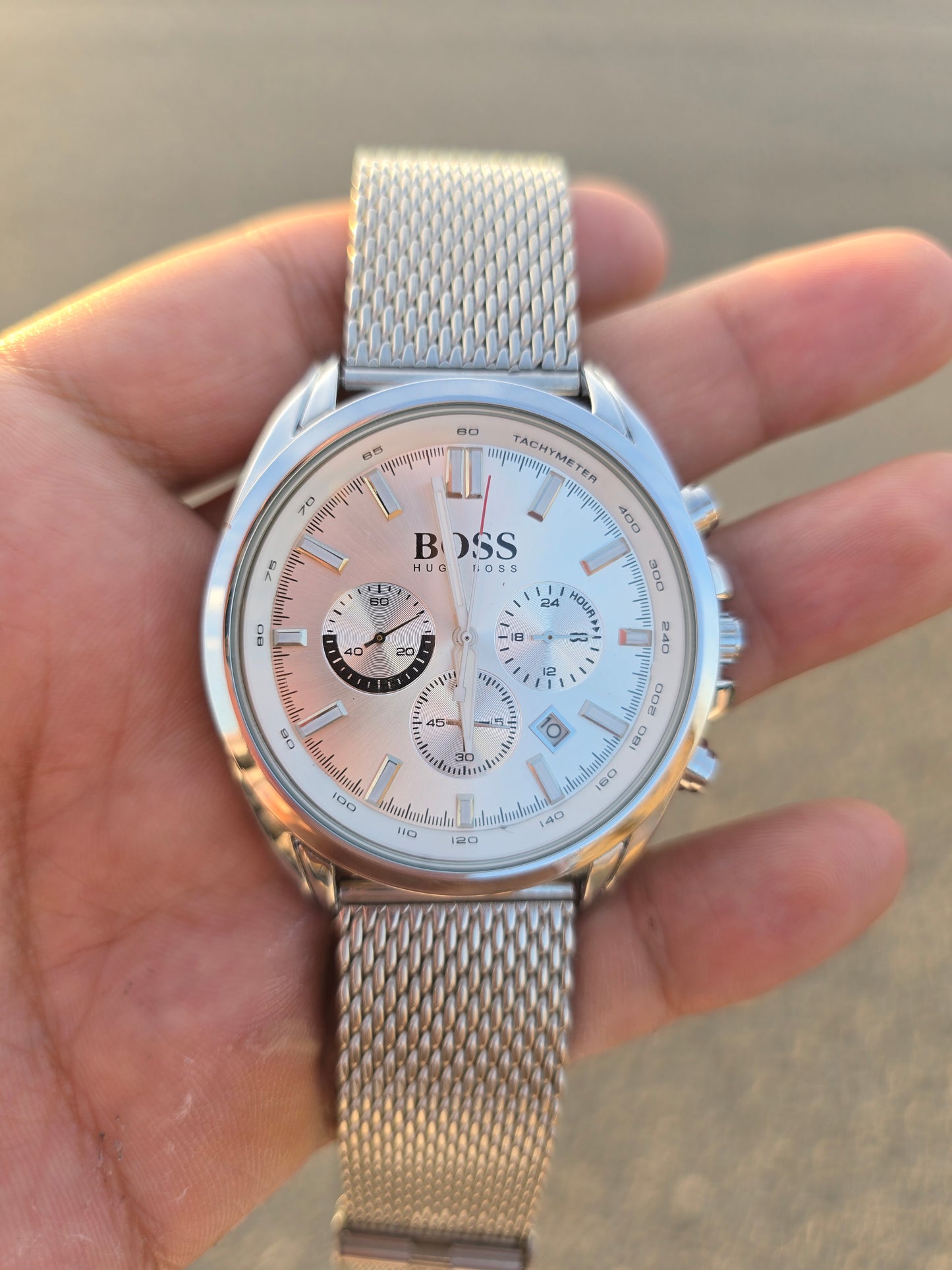 Steel Chrono Watch