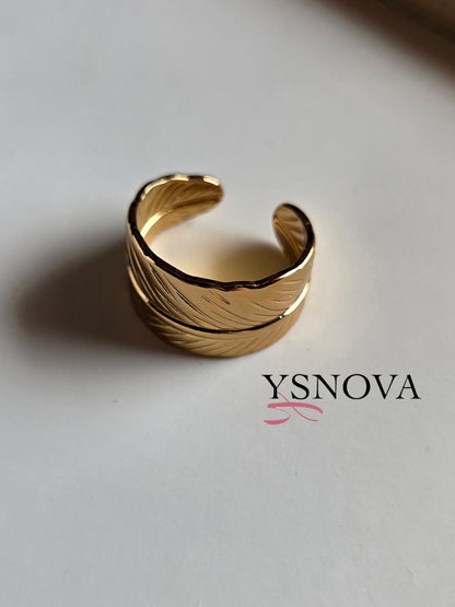 6 Modern Designs – Gold Plated Stainless Steel Rings Set (Free Size)