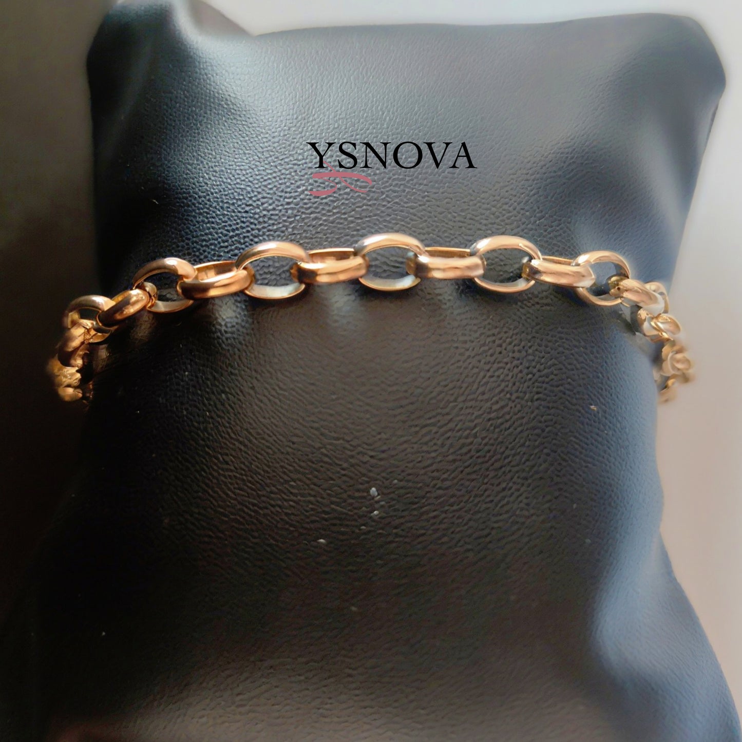 Gold Plated Stainless Steel Wide Chain Bracelet