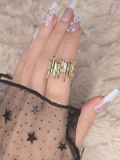 Modern Design– Stainless Steel Ring (Free Size)